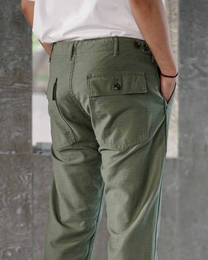 orslow  SLIM FIT FATIGUE PANTS GREEN