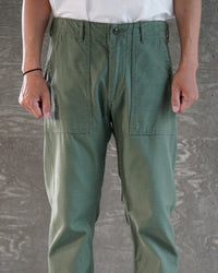 orslow SLIM FIT FATIGUE PANTS GREEN