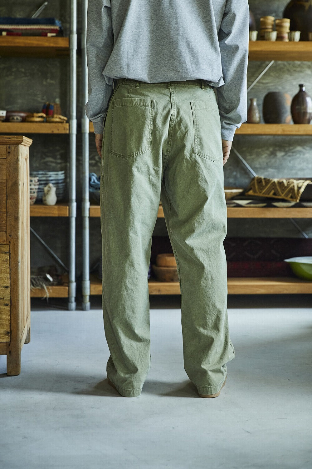 orslow SUMMER FATIGUE PANTS GREEN 01-5103-M16 – CASDAY