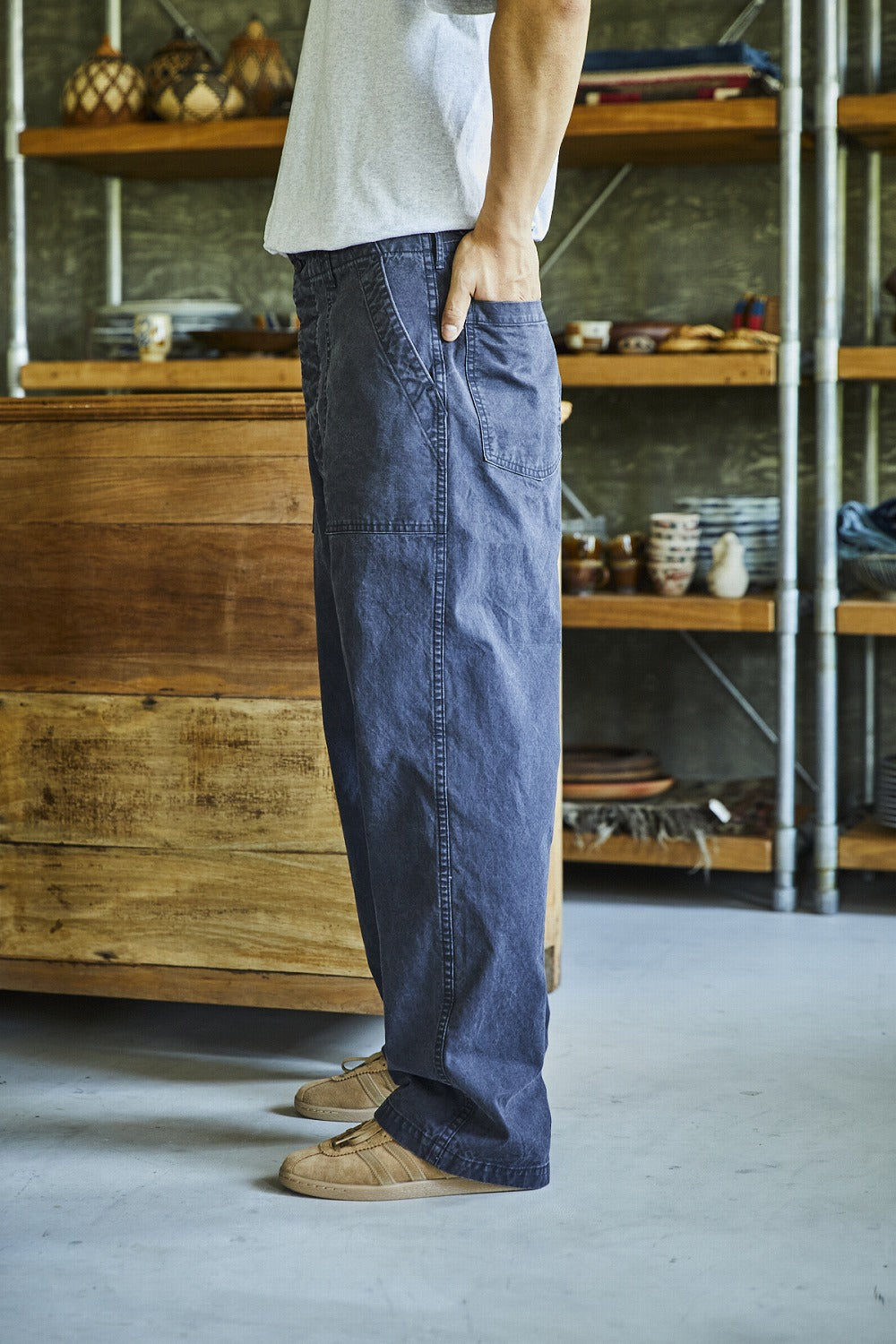 orslow SUMMER FATIGUE PANTS BLACK 01-5103-M61 – CASDAY