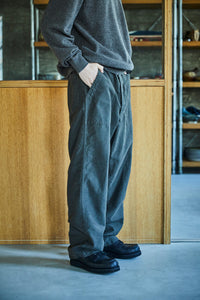 orslow RELAX FIT COTTON LINEN MOLESKIN FATIGUE PANTS CHARCOAL GRAY