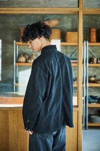 orslow RELAX FIT OXFORD COVERALL BLACK