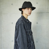 orslow / HARRIS TWEED HAT BLACK