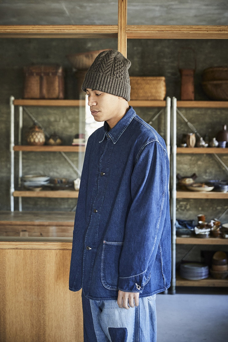 orslow RELAX FIT OXFORD COVERALL BLACK