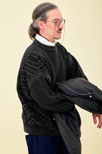 YASHIKI  YSK-25AW-KN03    Fubuki Knit BLACK