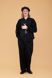 YASHIKI    Akiyo Zip Cardigan（秋夜）YSK-26AW-KN04 BLACK