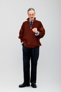 YASHIKI  Fuyushigure Half Zip Knit （冬時雨）