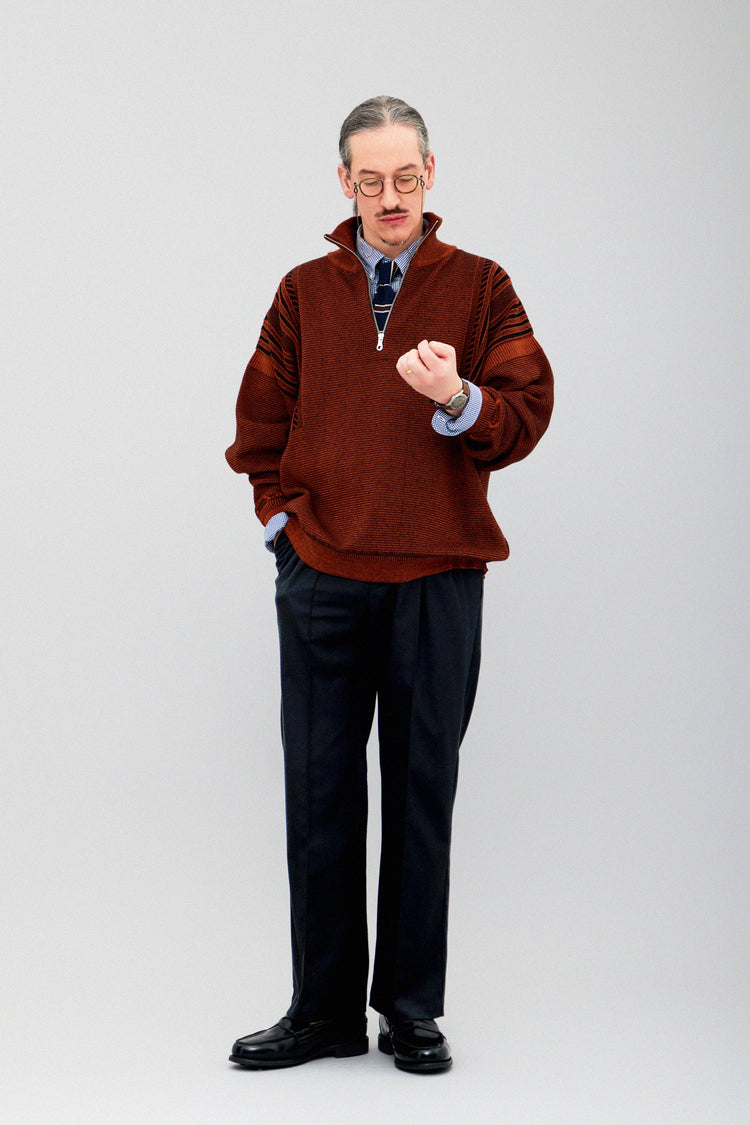 YASHIKI  Fuyushigure Half Zip Knit （冬時雨）