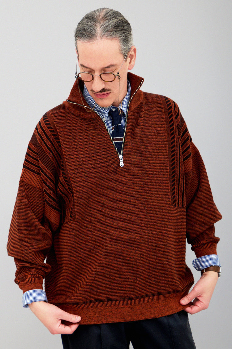 YASHIKI  Fuyushigure Half Zip Knit （冬時雨）