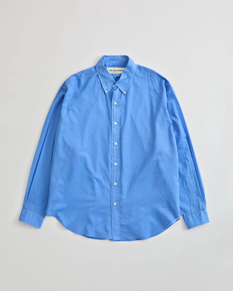 THE SHINZONE  SHEER DADDY SHIRT 83 BLUE