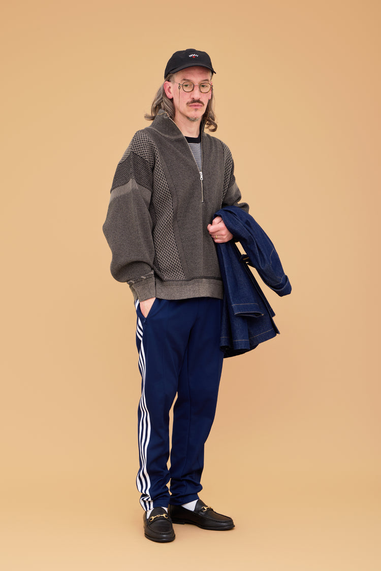 YASHIKI    Karita Half Zip Knit （苅田）YSK-26AW-KN06 GREIGE