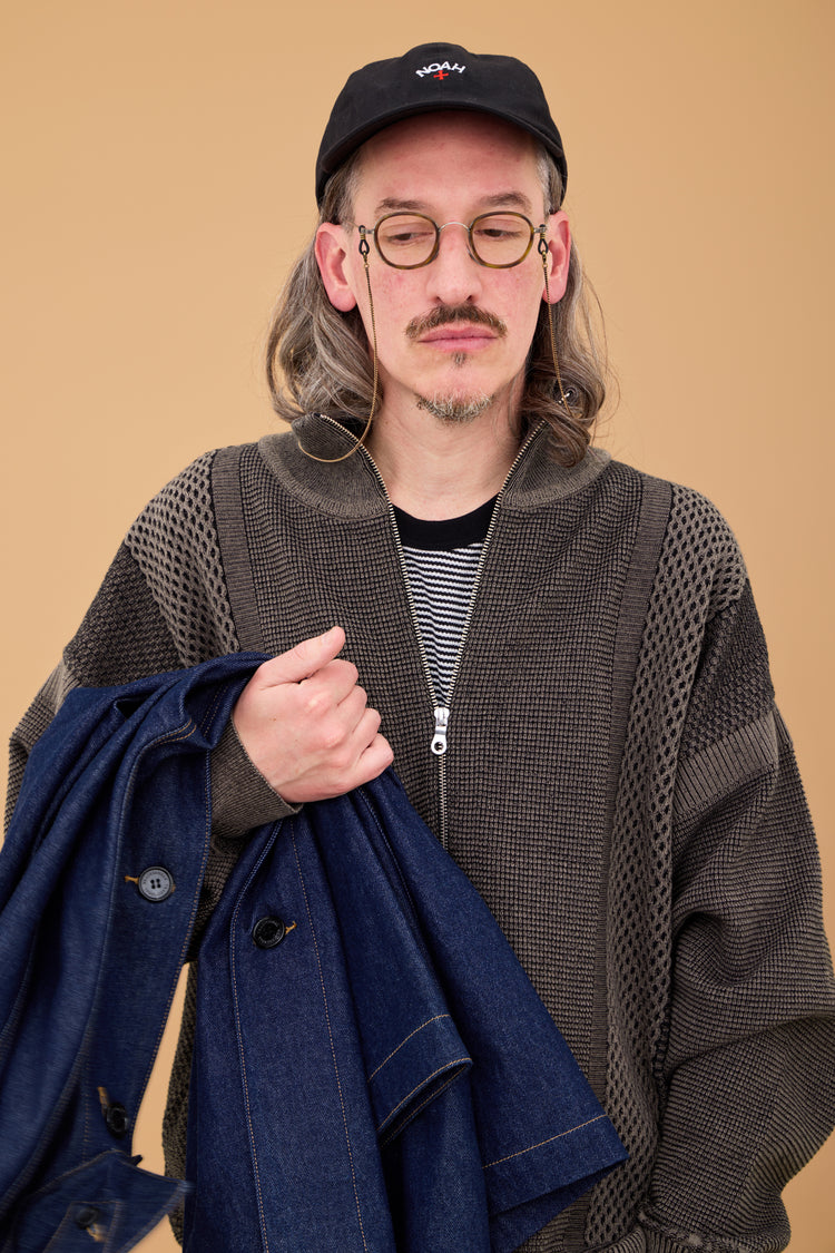 YASHIKI    Karita Half Zip Knit （苅田）YSK-26AW-KN06 GREIGE