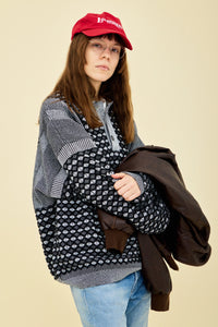 YASHIKI  YSK-25AW-KN06    Rikka Knit Polo（六花） NAVY