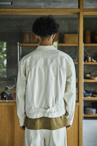 orslow  TYPE1 40'S PLEATED FRONT BLOUSE DNM ECRU（KINARI）