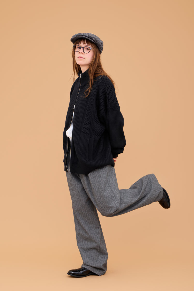 YASHIKI    Akiiro Drivers Knit （秋色）YSK-26AW-KN09 BLACK