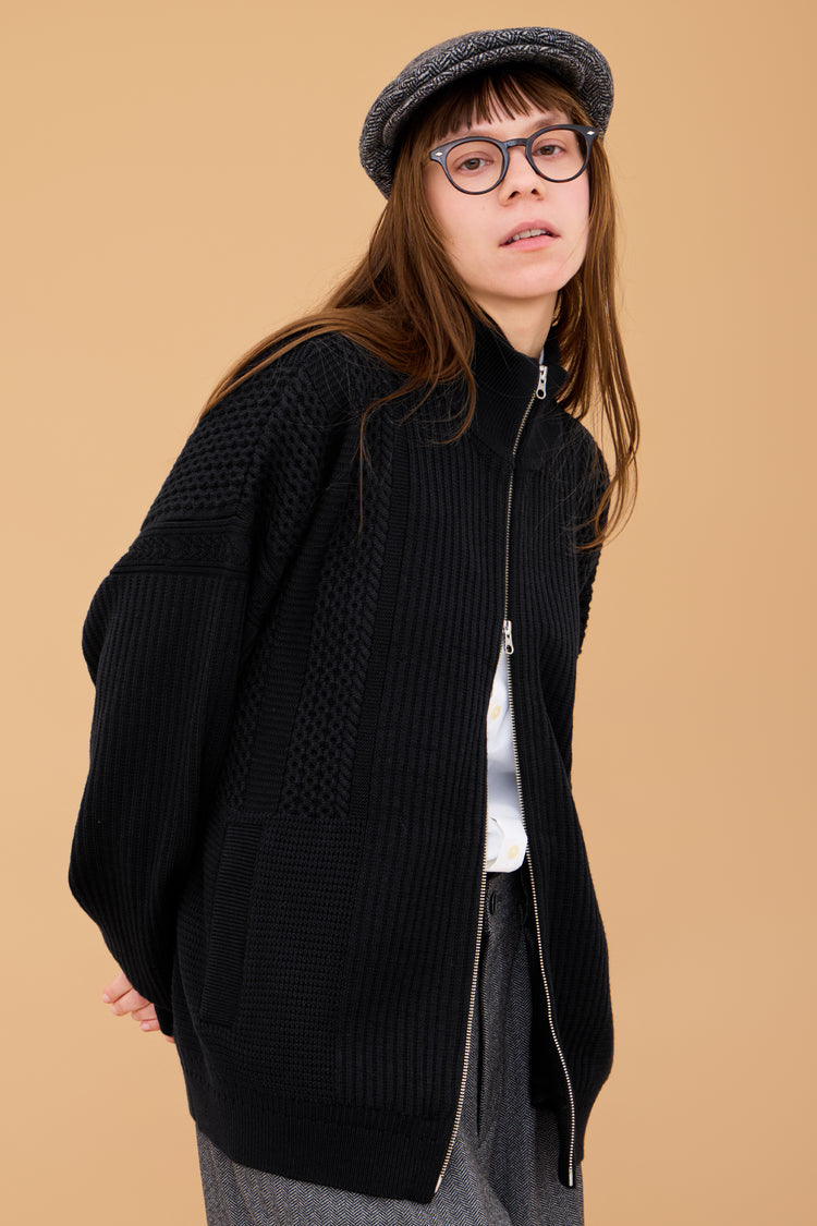 YASHIKI    Akiiro Drivers Knit （秋色）YSK-26AW-KN09 BLACK