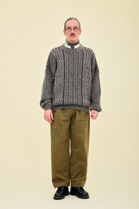 YASHIKI  Sekkei mohair Knit（雪景） BEIGE YSK-25AW-KN11
