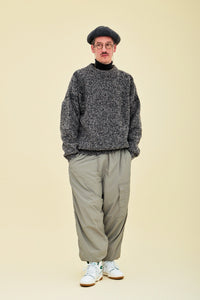 YASHIKI  Shusetsu boucle Knit（終雪） BLACK YSK-25AW-KN12