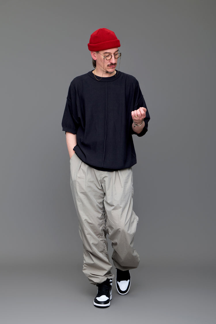 YASHIKI Mebuki S/S Knit (Sprouting) YSK-26SS-KN12 BLACK