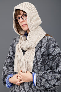 YASHIKI    Kanya Hooded Scarf（寒夜）YSK-26AW-AC01 BLACK