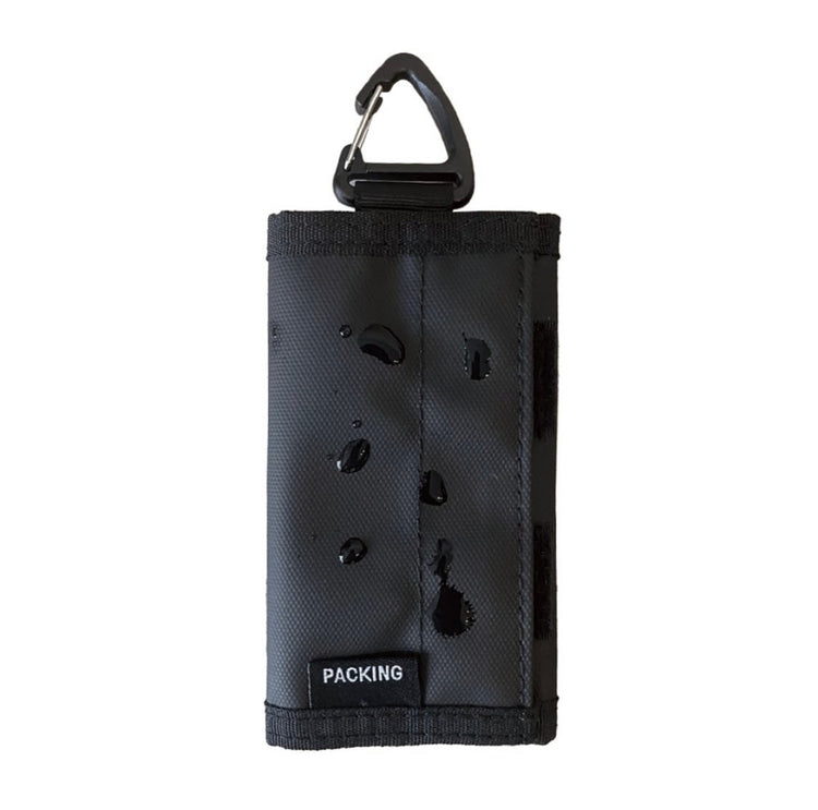 PACKING/ COMPACT WALLET MAT BLACK