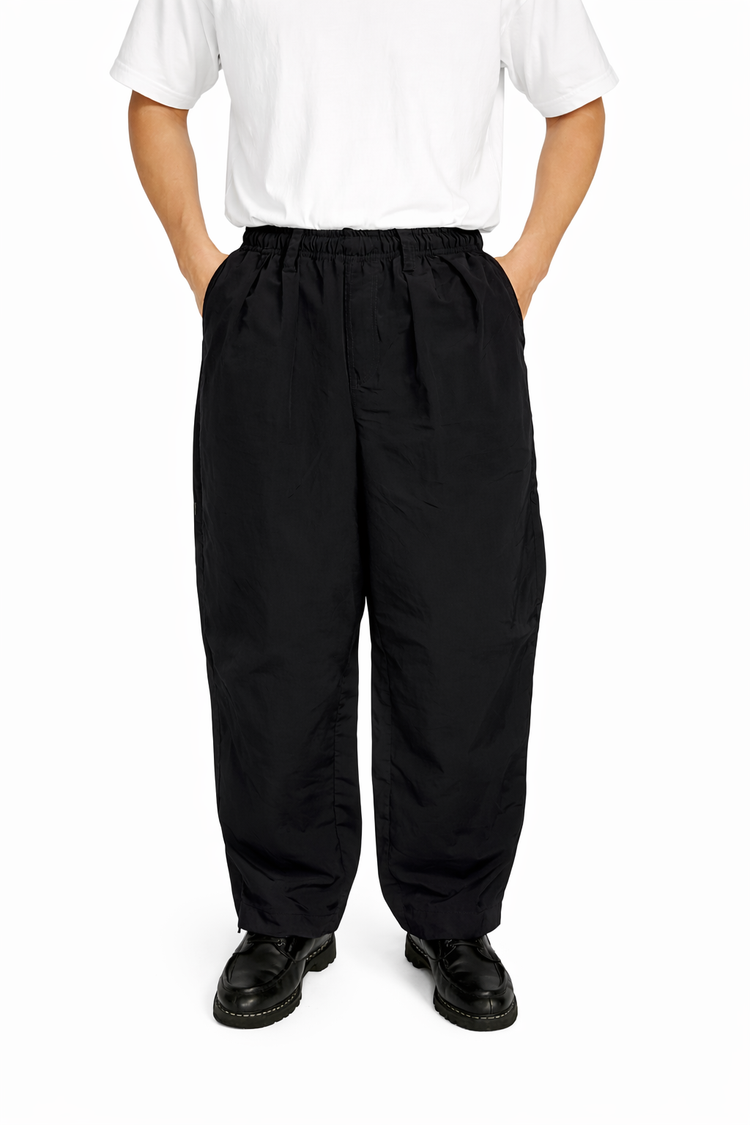 BAGGYSPORTS BA-003 2TUCKS NYLON CHINO BLACK