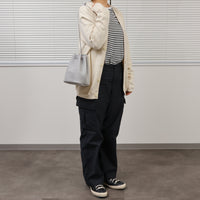 REEL/ Square drawstring bag S.GRAY（スクエア ドローストリング バッグ）