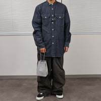 REEL/ Square drawstring bag S.GRAY
