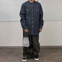 REEL/ Square drawstring bag S.GRAY（スクエア ドローストリング バッグ）