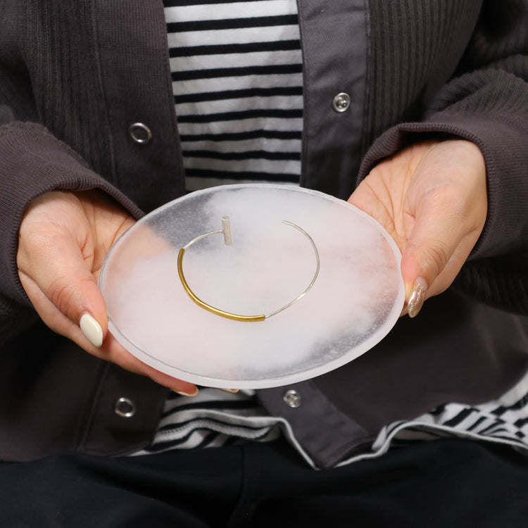 tiinei / 円プレート プラチナ　大