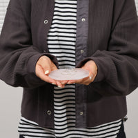 tiinei / 標本ピアス　シルバー楕円（片耳）