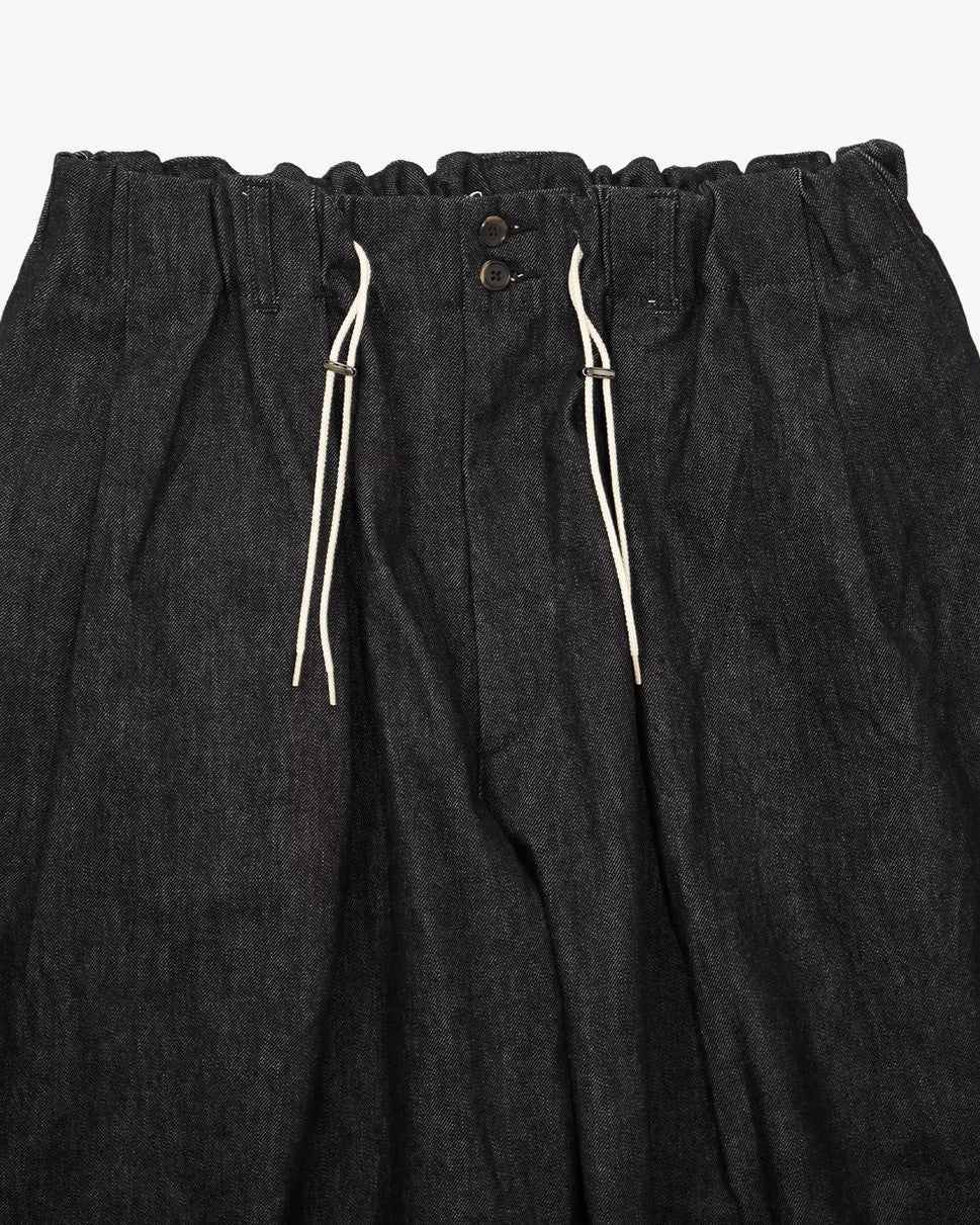 Sillage / circular short pants black denim one wash – CASDAY