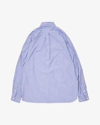 Sillage / wide shirt high count white stripe 