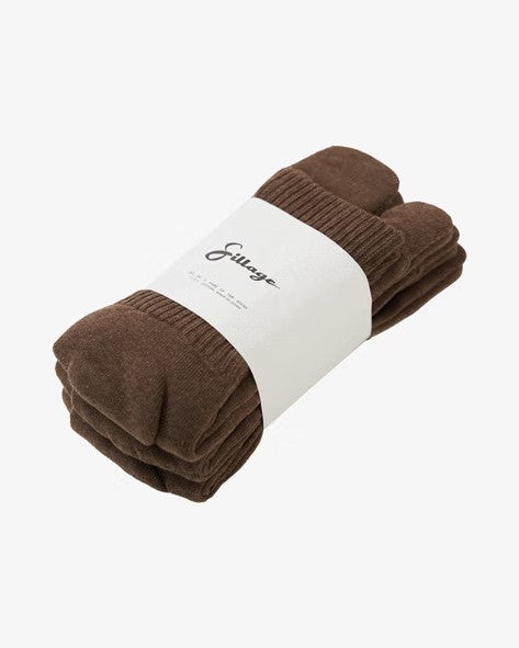 Sillage / tabi socks melange brown