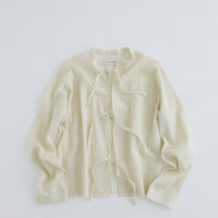 MEYAME / LIGHT COTTON STRIPE BLOUSE YELLOW