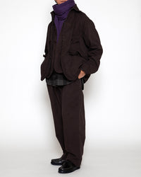 THE CORONA UTILITY CJ001 - CORONA・GAME JACKET / Chocolate Brown w/ Bio-wash CJ001-26-06-M