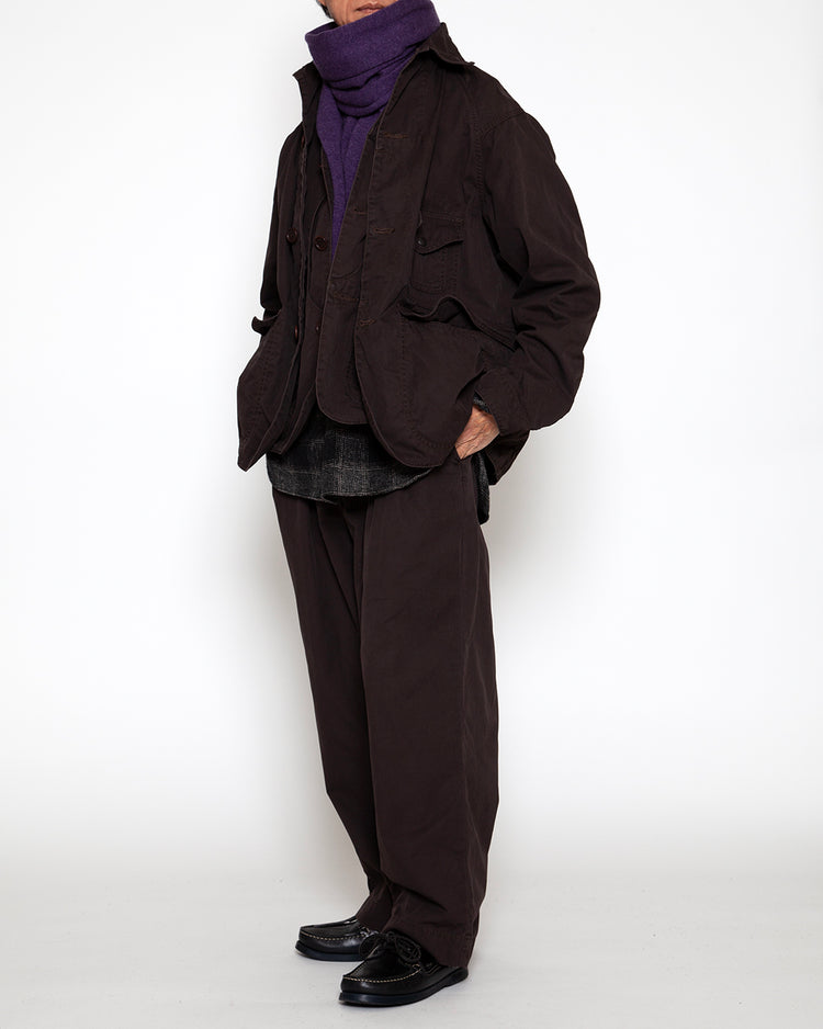 THE CORONA UTILITY CJ001 - CORONA・GAME JACKET / Chocolate Brown w/ Bio-wash CJ001-26-06-M