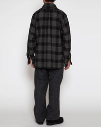 THE CORONA UTILITY  CS005 - W.C.W SHIRT PULLOVER / Black × White CS005-26-05-M