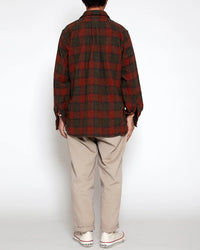 THE CORONA UTILITY  CS005 - W.C.W SHIRT PULLOVER / Red × Green CS005-26-06-M