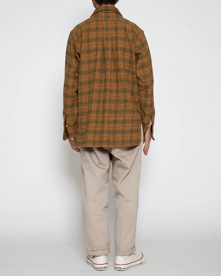 THE CORONA UTILITY  CS005 - W.C.W SHIRT PULLOVER / Khaki × Green CS005-26-07-L