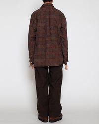 THE CORONA UTILITY   CS005 - W.C.W SHIRT PULLOVER / Mocha × Brown CS005-26-08