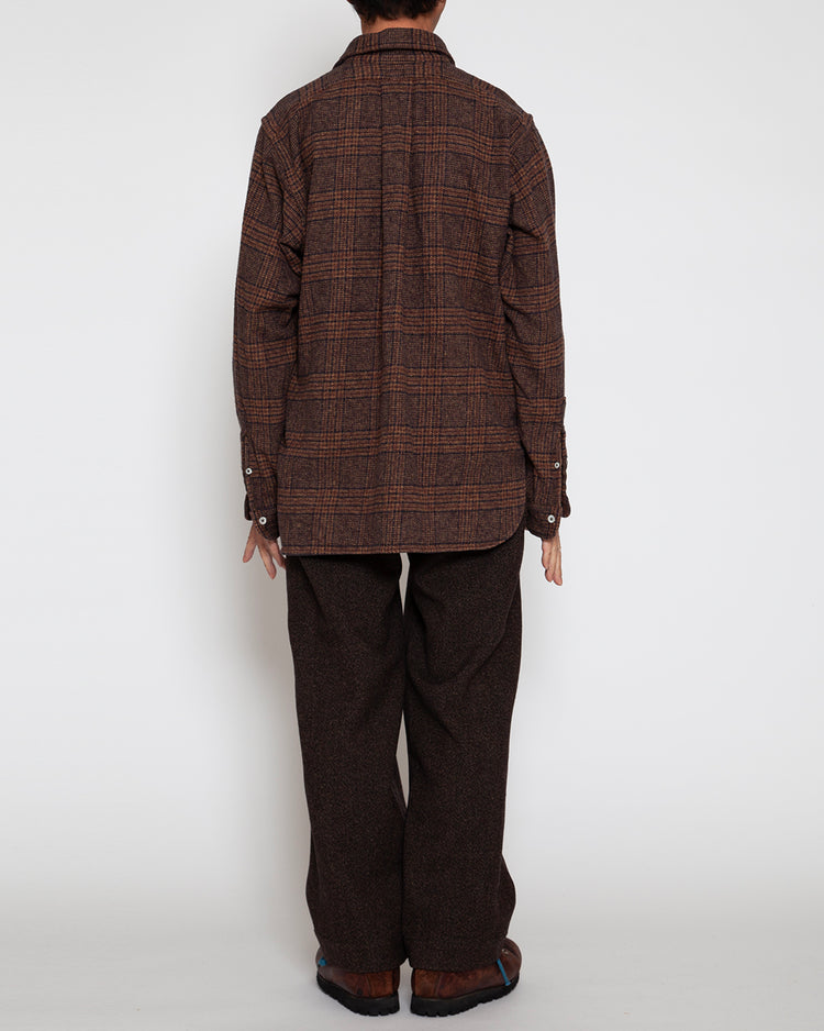 THE CORONA UTILITY   CS005 - W.C.W SHIRT PULLOVER / Mocha × Brown CS005-26-08