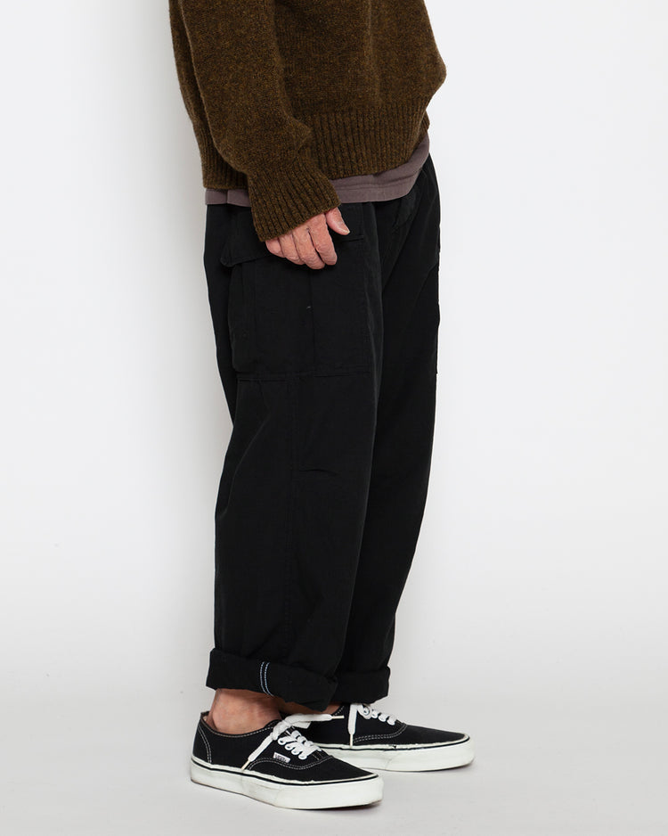 FATIGUE SLACKS  FP006 - JUNGLE SLACKS / Black w/ Bio-wash FP006-26-06