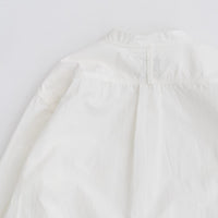 RINEN / 80/2 Downproof Stand Collar Shirt 01. White