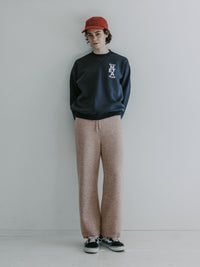MEYAME NO.6 EMBROIDELY SWEAT (BRUSHED LINING) NAVY