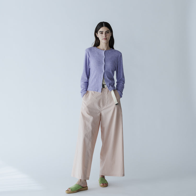 MEYAME / SIDE LINE WIDE PANTS (CHINO) BLACK