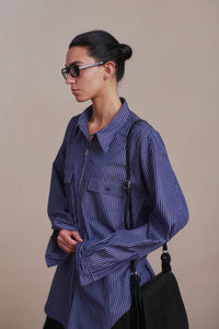 OLD JOE BRAND   TOP NOTCH UNIFORM SHIRTS (Long-Sleeve) 261OJ-SH06 HAKEME STRIPE