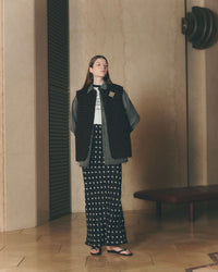 THE SHINZONE  ILICA JACQUARD SKIRT 83 BLUE