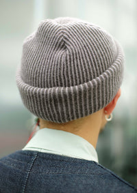 roundabout   Double Knit Beanie RA26AW-AC03 BLACK