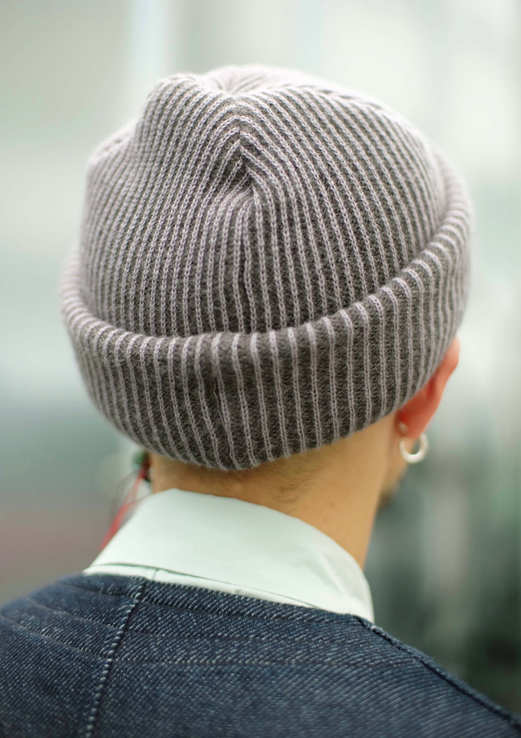 roundabout   Double Knit Beanie RA26AW-AC03 BLACK